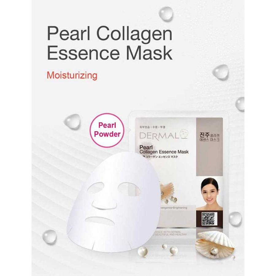 Combo 10 Mặt Nạ Dermal Tinh Chất Collagen Với Chiết Xuất Ngọc Trai