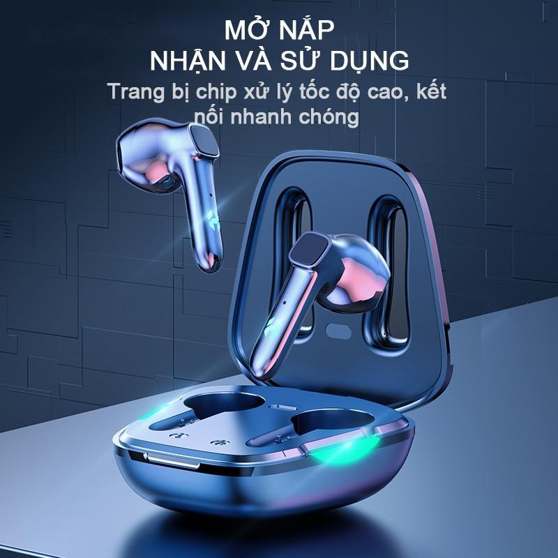 Tai nghe chơi game không dây TWS có micro chống thấm nước và chống rơi thích hợp cho Huawei Xiaomi Samsung Apple Android