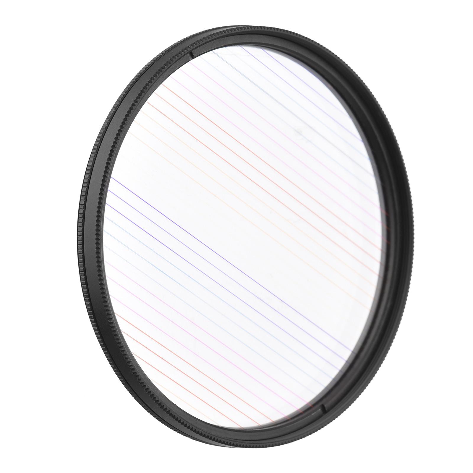 77mm Rainbow Streak Lens Filter Special Effects Anamorphic Optical Glass Filter for DSLR Cameras