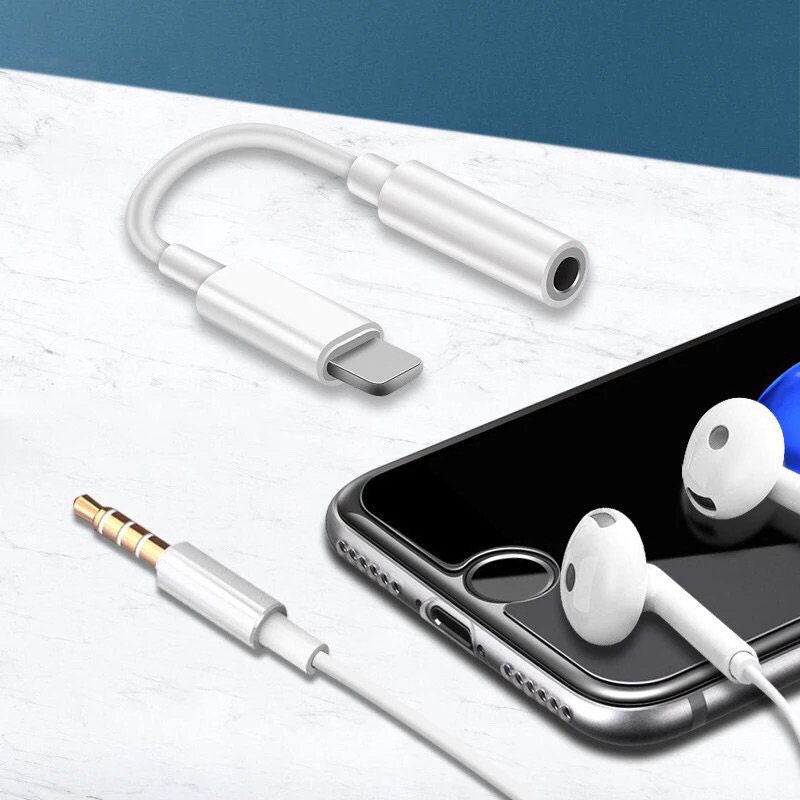 Cáp Chuyển Đổi cổng sạc của IP 13, 12, 11, Xs/max, X, 7 Plus Sang cổng loa jack 3.5mm - Hàng chính hãng