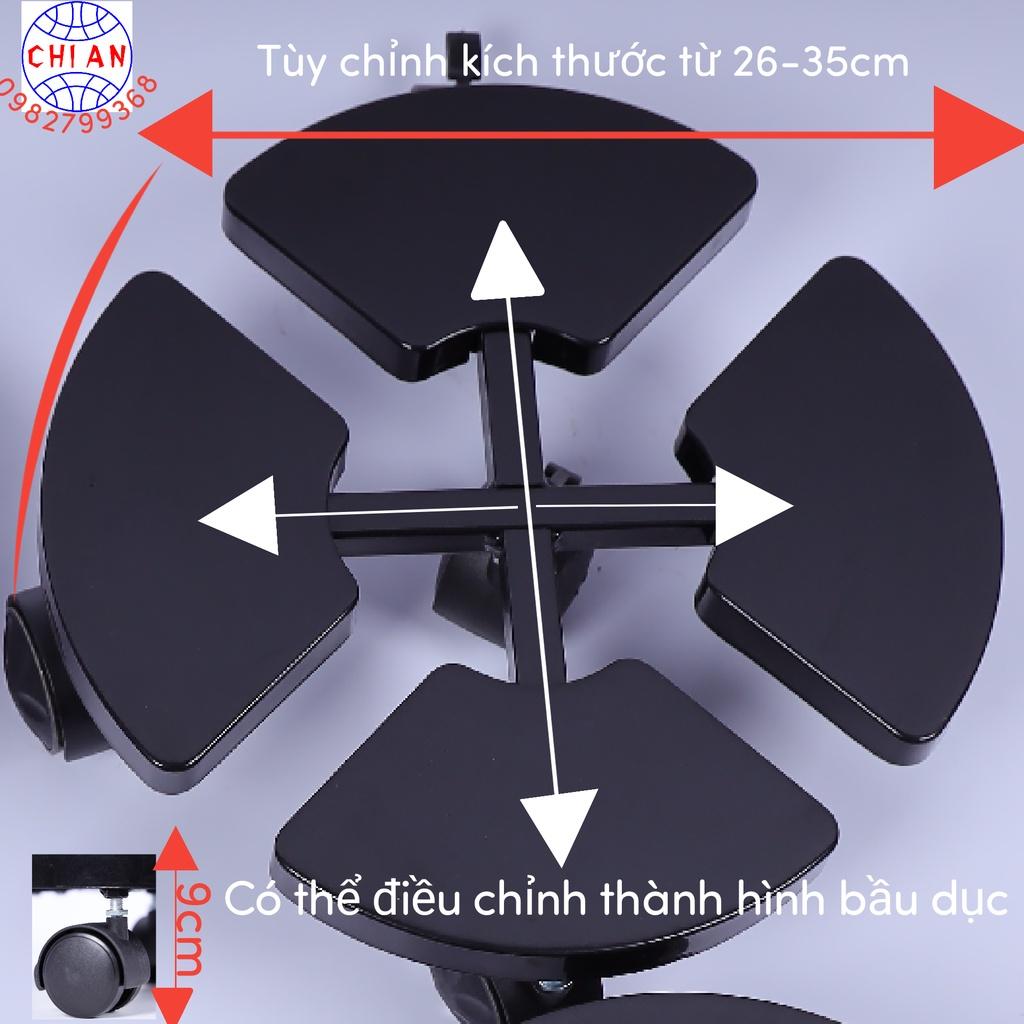 Combo 3 chiếc Đế lót chậu cây có bánh xe  - CA001 - thiết kế thông minh tuỳ chỉnh kích thước chịu tải trọng 120kg