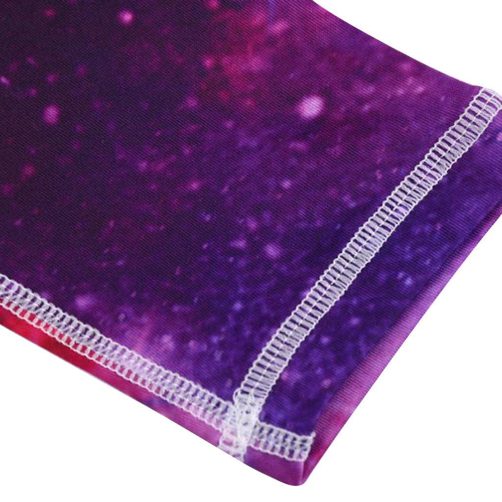 Women's High Waist Galaxy Space Star Print Yoga Pants Tights Stretchy Pilates Workout Sport Yoga Leggings Activewear