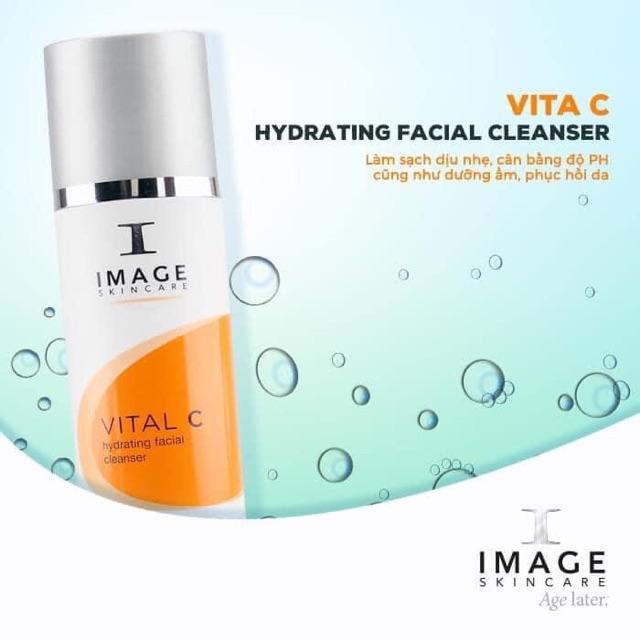 Sữa Rửa Mặt Dưỡng Ẩm Phục Hồi Da Image Skincare Vital C Hydrating Facial Cleanser 177ml