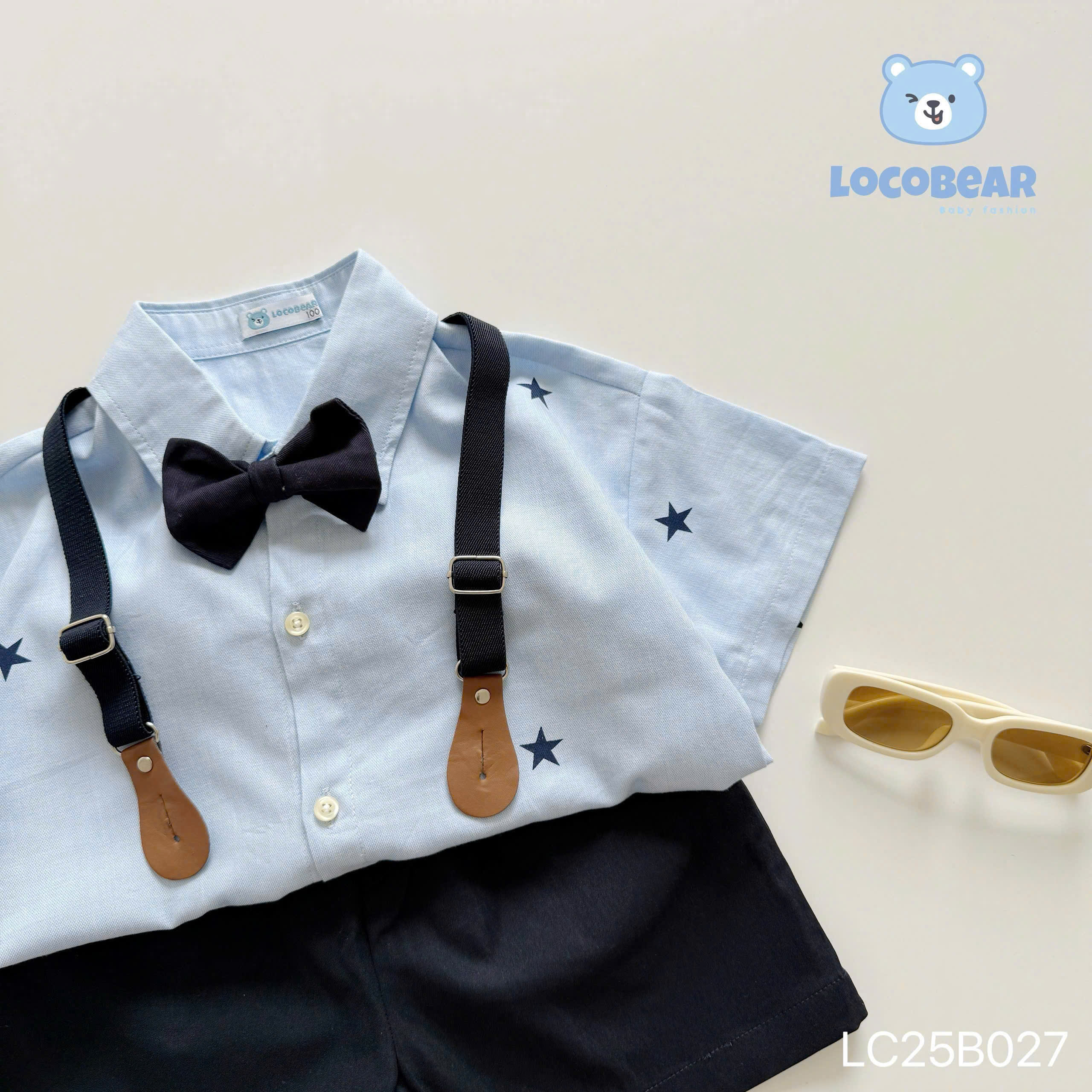 Set bộ sơ mi cho bé trai đi chơi đi tiệc phong cách Hàn Quốc size 10-25kg chất kate mềm nhẹ dễ mặc