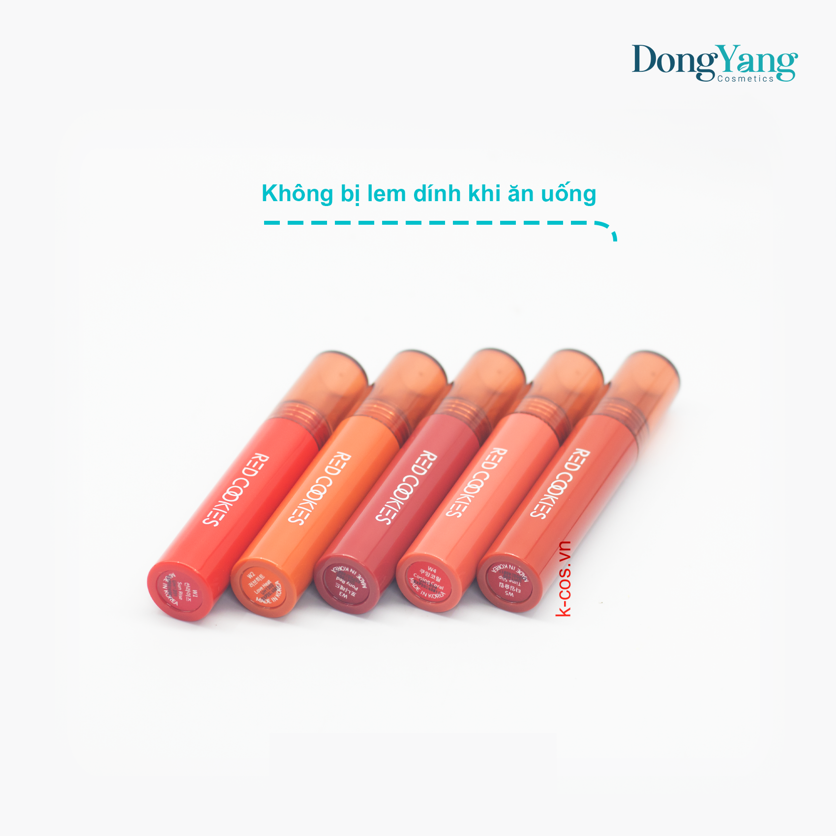 Son Bóng Red Cookies Glow Water Wrap Tint Hàn Quốc - Màu W1 - Đỏ Dâu