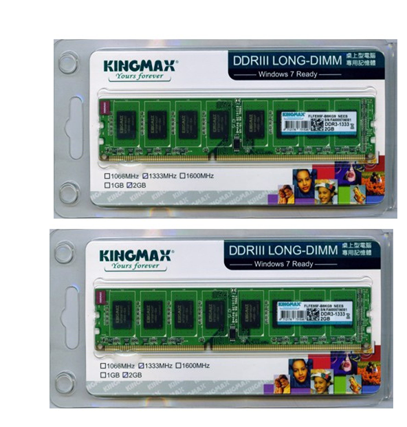 RAM PC 2GB DDR3 - BUS 1333 KINGMAX - HÀNG CHÍNH HÃNG