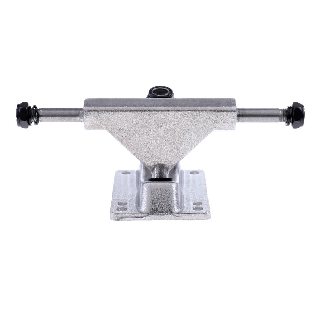 2xAluminum Alloy 3.25"/83mm Skateboard Truck Longboard Truck Outdoors Silver
