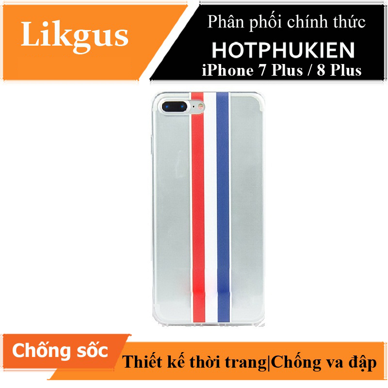 Ốp lưng trong suốt chống sốc cho iPhone 7 Plus / iPhone 8 Plus hiệu Likgus Thom Brown (bảo vệ toàn diện, chất liệu cao cấp, thiết kế thời trang) - hàng nhập khẩu