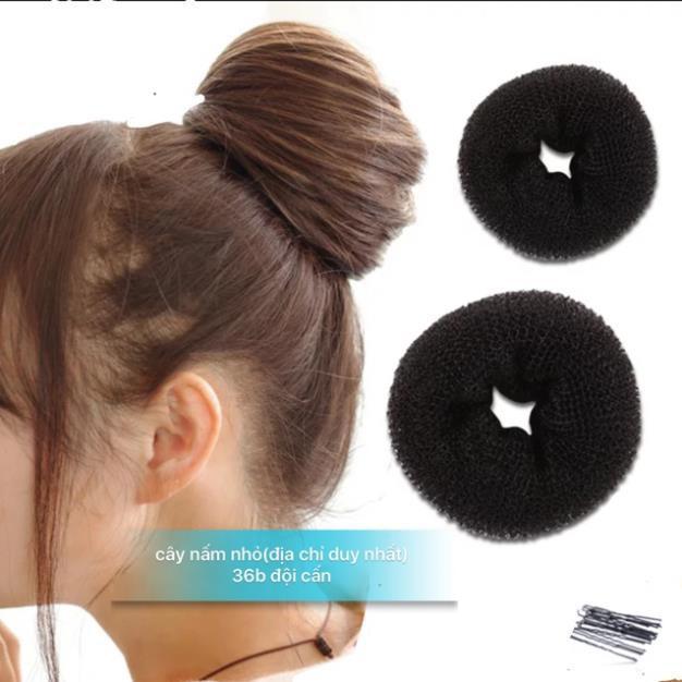 Combo 2 búi donut loại nhỏ và kẹp chữ u