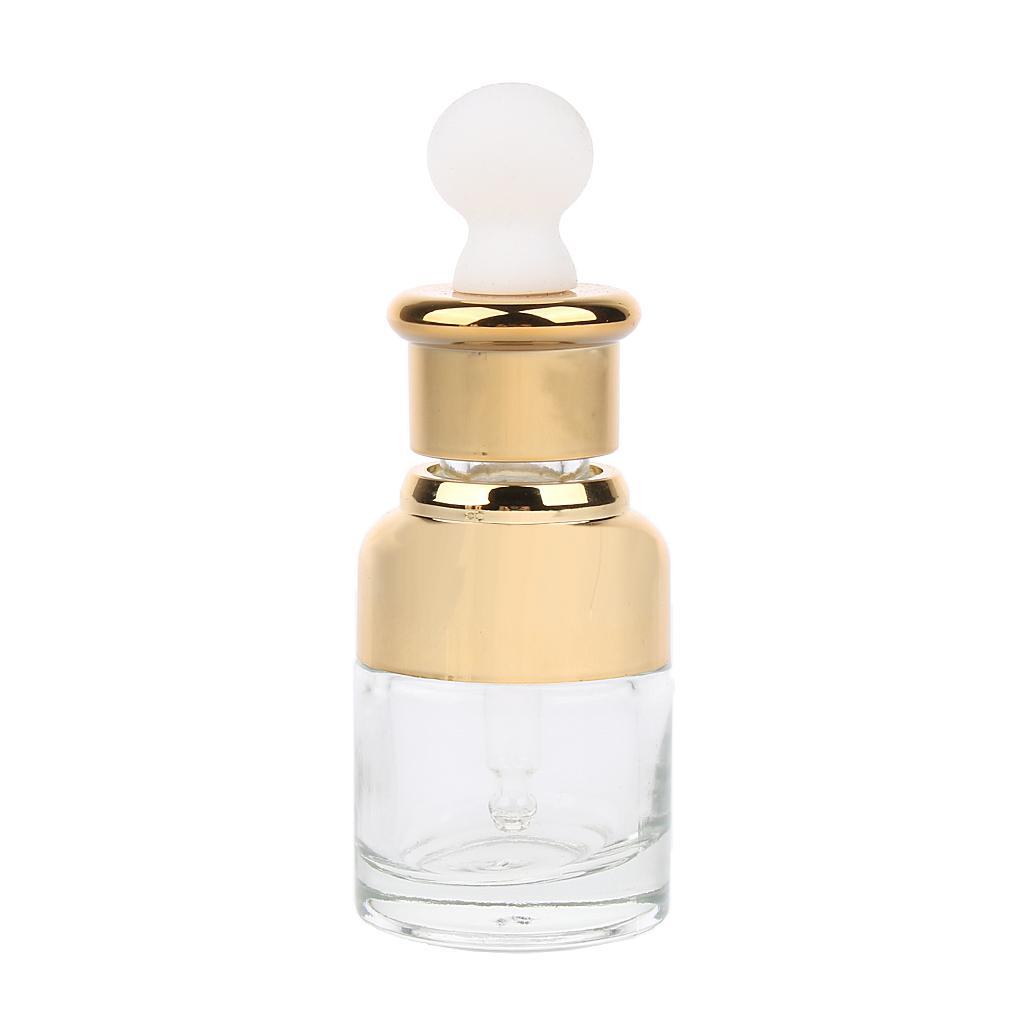6pcs Glass Pipette Eye Dropper Refillable Bottles For Essential Oil Makeup