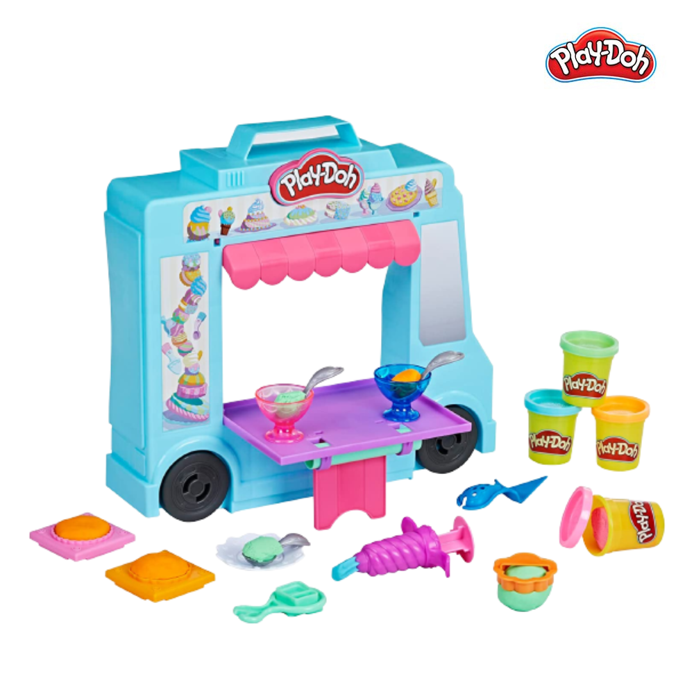 Bộ đồ chơi đất nặn xe kem di động Play-Doh