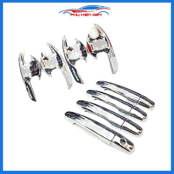 Ốp tay hõm cửa mạ crom Ertiga 2019-2020-2021-2022 bảo vệ chông trầy ô tô