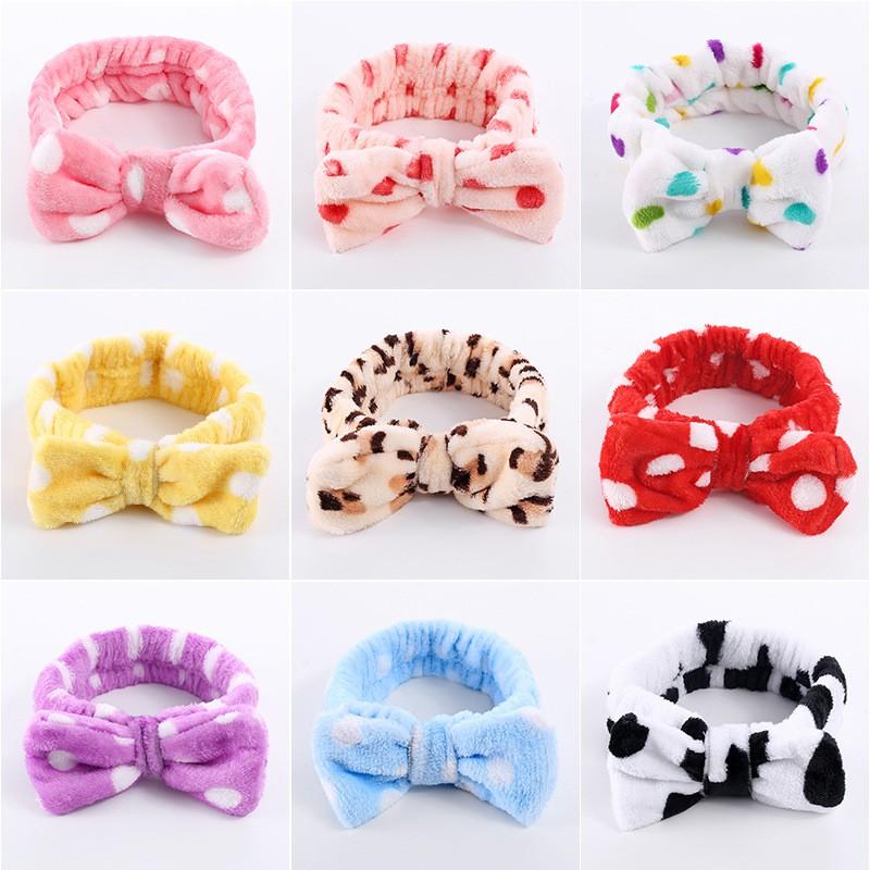 Băng Đô Rửa Mặt Turban, Bờm Tóc Hàn Quốc Cho Bạn Nữ Cài Tóc Xinh Đẹp, Chất Liệu Vải Nhung HOT