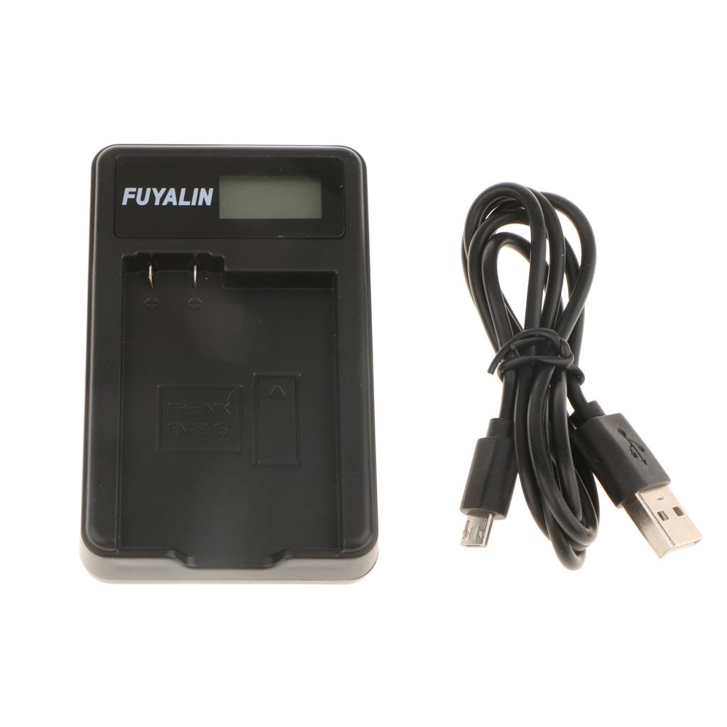 EN-EL15 Replacement Battery Charging Charger USB Cable Cord for  D750