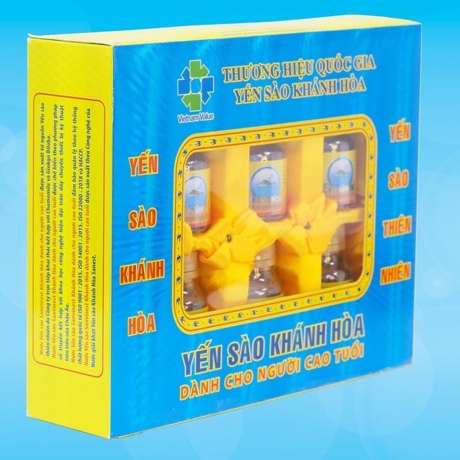 [Hộp 6 lọ] Nước Yến sào Sanvinest Khánh Hòa dành cho người cao tuổi đóng lọ 70ml