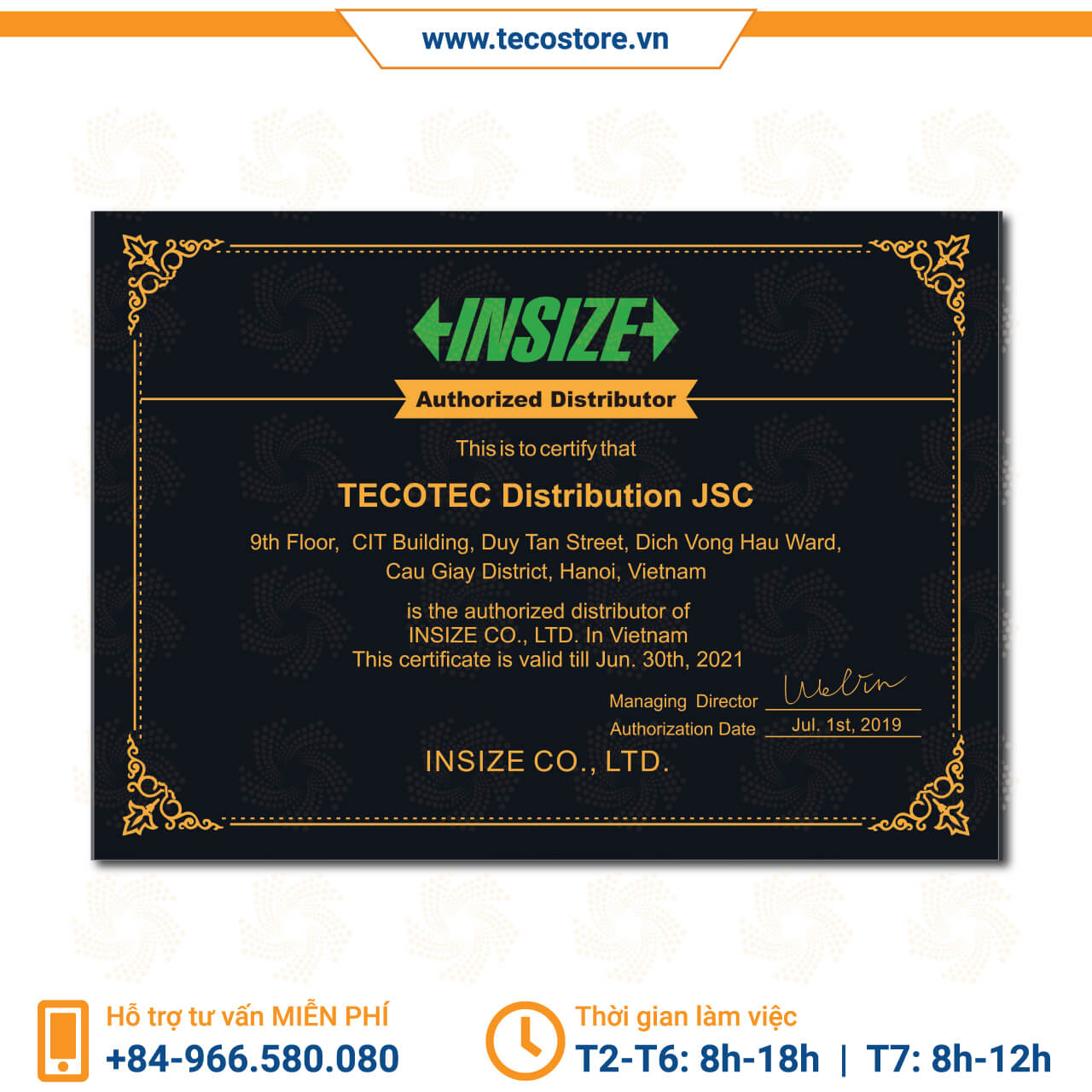 Thước thép Insize 7110