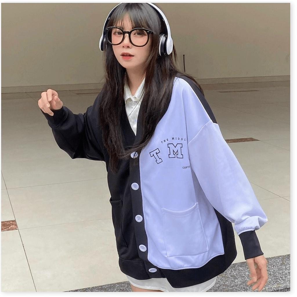 Áo khoác nỉ cardigan cực xinh , phong cách , hàn quốc cho các bạn trẻ THỜI TRANG KME FASHION