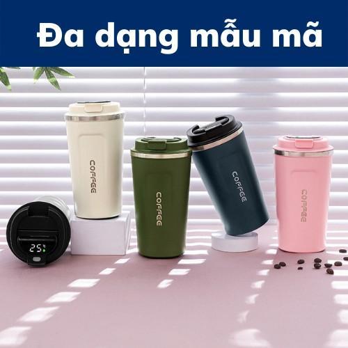 Bình giữ nhiệt ly cốc giữ nhiệt khắc tên sticker chất liệu thép không gỉ 304 dung tích 510ml 5 màu sắc giữ nhiệt 8 -12h