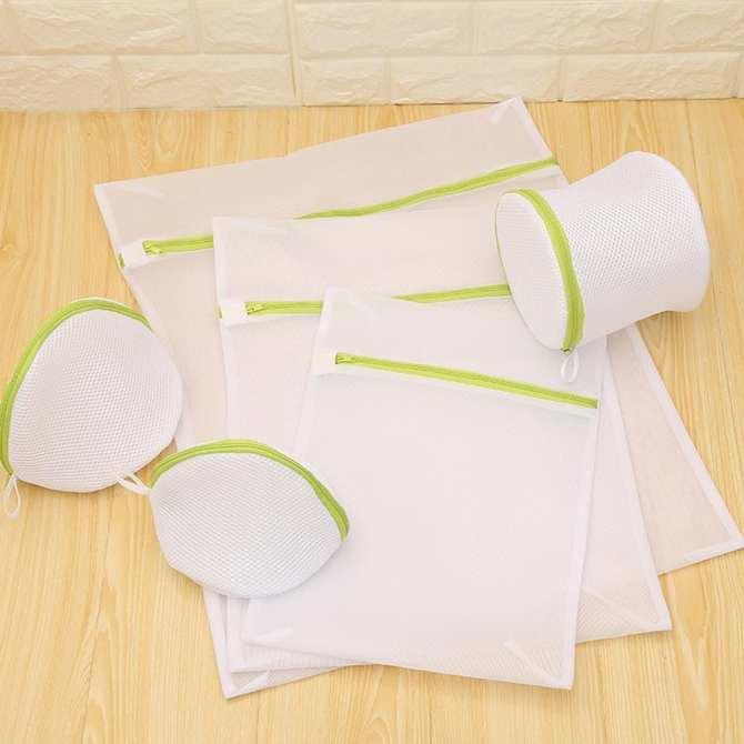 Combo 6 Túi Giặt Đồ Polyester Dạng Lưới Mịn Giặt Đồ Chống Biến Dạng Quần Áo Cho Máy Giặt - PaKaSa