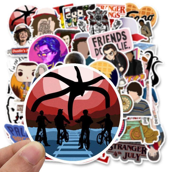 Sticker dán cao cấp Stranger Things Cực COOL ms#98