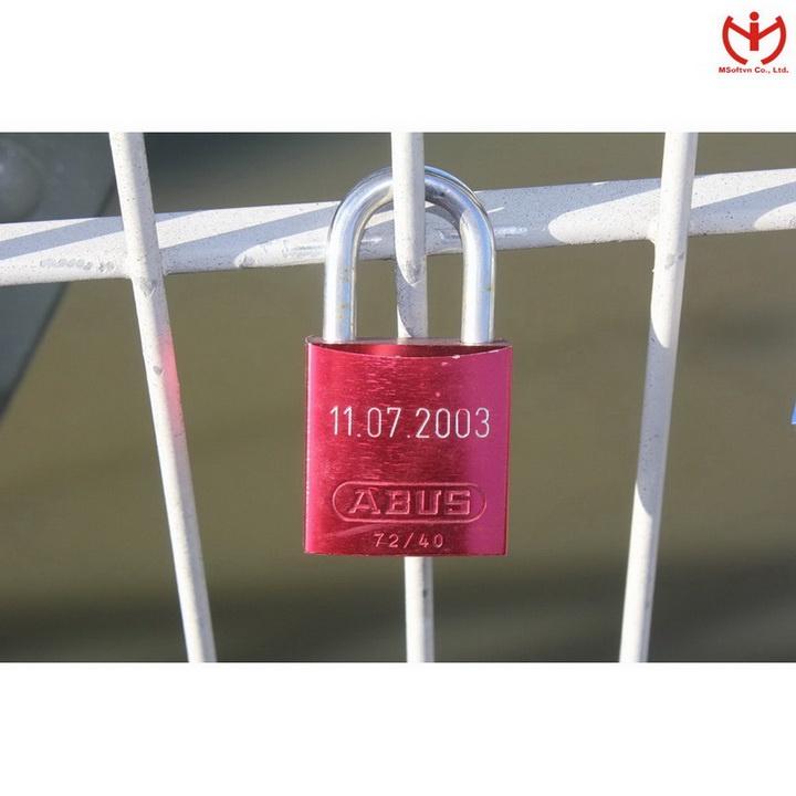 Khóa ABUS 72/40 thân nhôm rộng 40mm