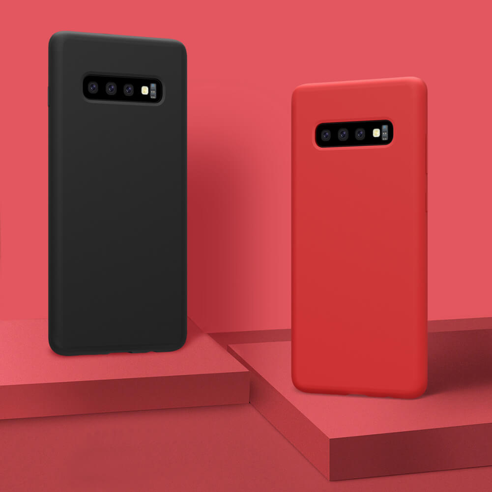 Ốp lưng chống bám bẩn silicon cho Samsung Galaxy S10 mỏng 1mm hiệu Nillkin Flex Pure Cover Case - chống sốc cực tốt, chất liệu cao cấp, gờ bảo vệ camera - Hàng nhập khẩu