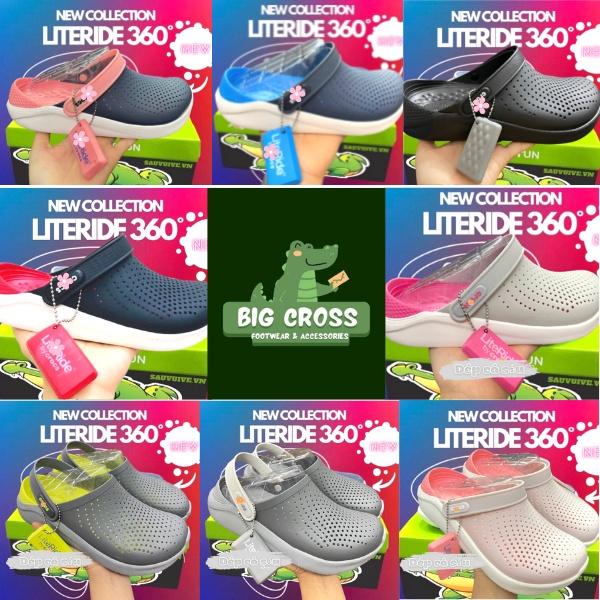 Dép sục cross literidet nam nữ êm mềm nam nữ hàng xuất xịn, mẫu mới, full box