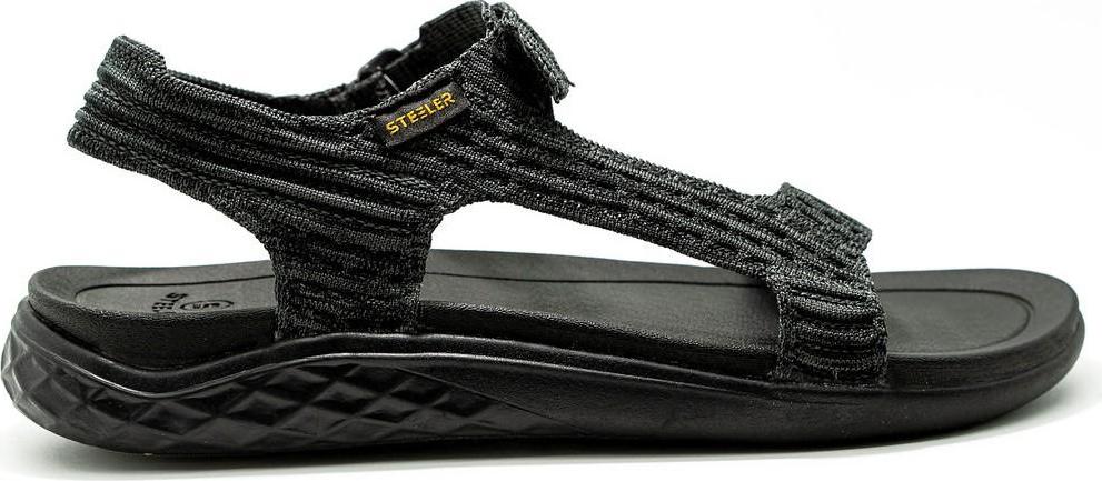 GIÀY SANDAL NAM STEELER - BLACK-KNIT