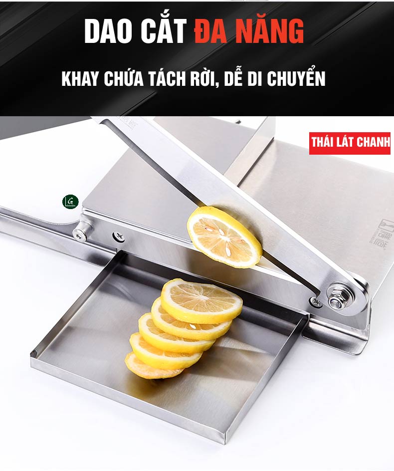 Dao Chặt Thịt Gà, Thái Thịt Bò Đông Lạnh, Thái Thuốc Bắc, Cắt Đa Năng KD0270, Lưỡi Thép 40CR14, Inox 430 - Tặng Tay Mài KD0315