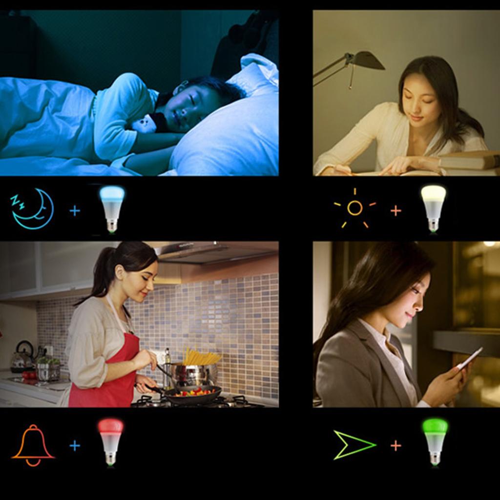 Smart RGBW LED Light Bulb Lamp Bulb WIFI App Controlled Bulb E27 6W