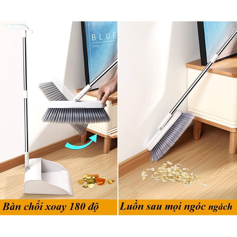 Bộ chổi quét nhà kèm hót rác gấp gọn