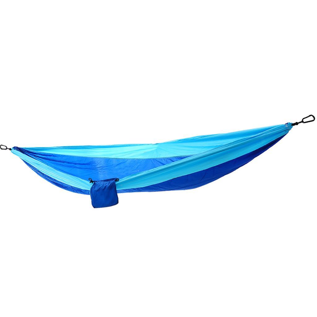Heavy Duty Double Swing Hammock Foldable Camping Ultralight Sleeping Hanging Bed with Storage Bag
