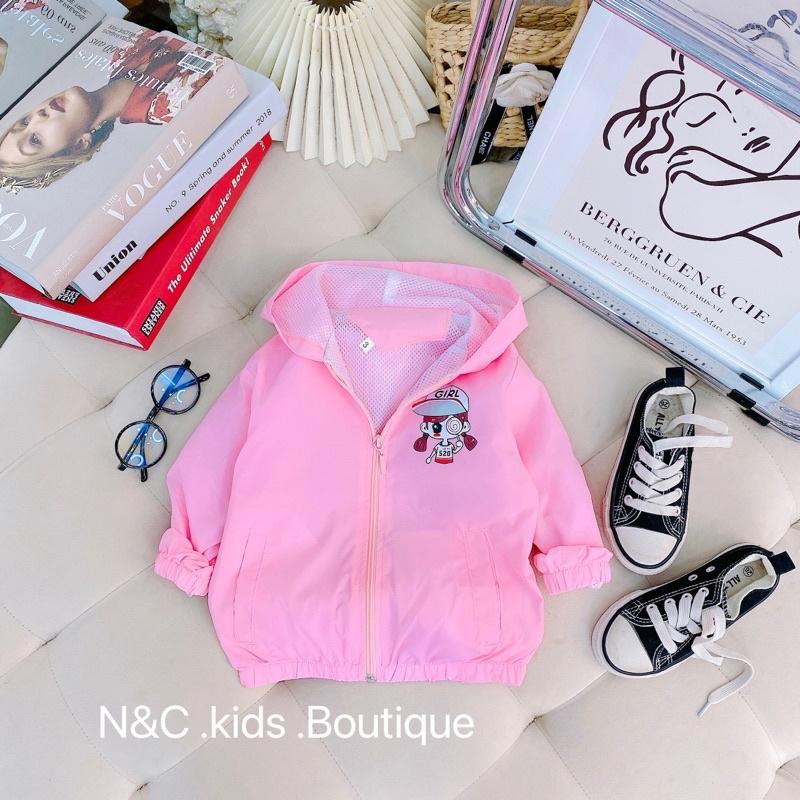 Áo khoác gió 2 lớp cho bé gái