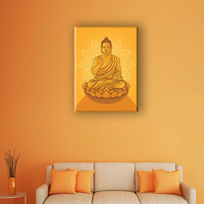 Tranh Canvas Tôn Giáo W38 Khổ Đứng - Size 30 x 45cm