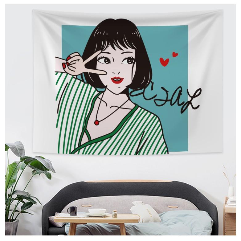 Bộ sưu tập cô gái cá tính năng động - Tranh vải treo tường trang trí decor