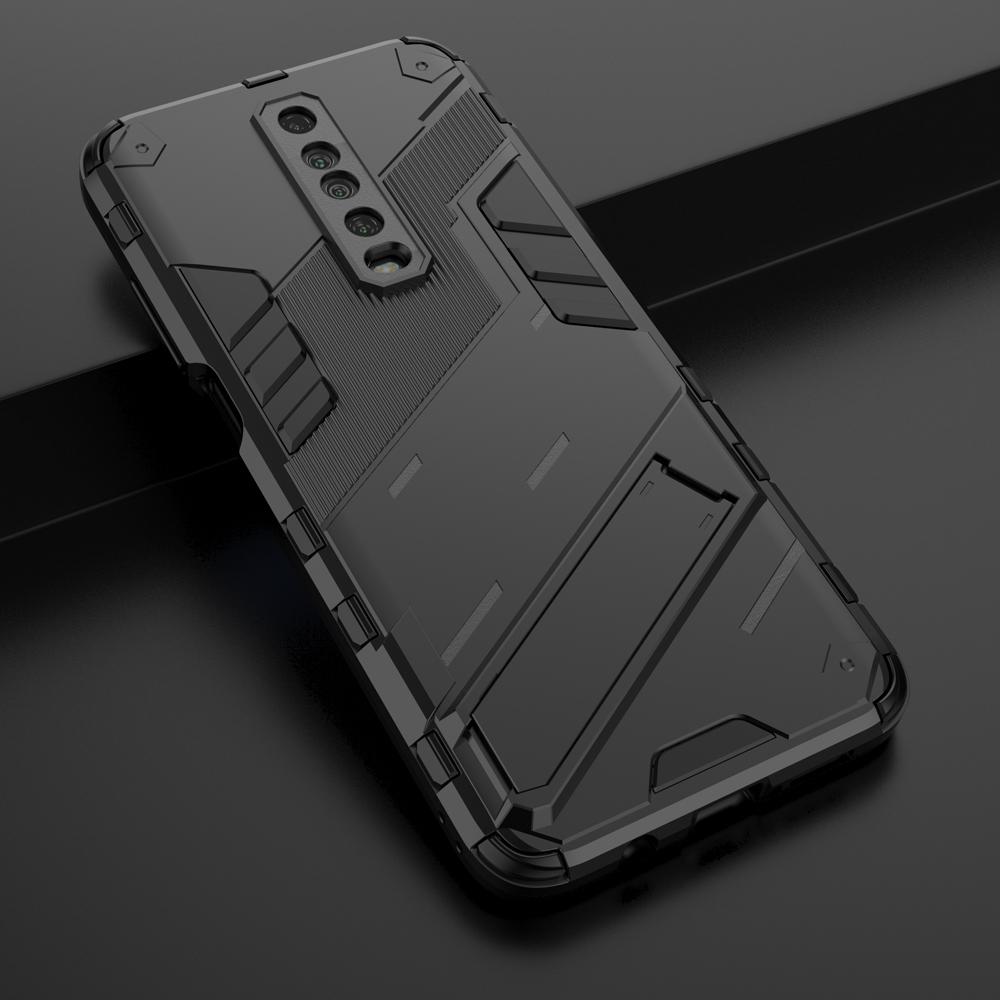 Ốp lưng cho Xiaomi Redmi K30 K30i Racing 5G Poco X2 chống sốc Iron Man PUNK cao cấp kèm giá đỡ