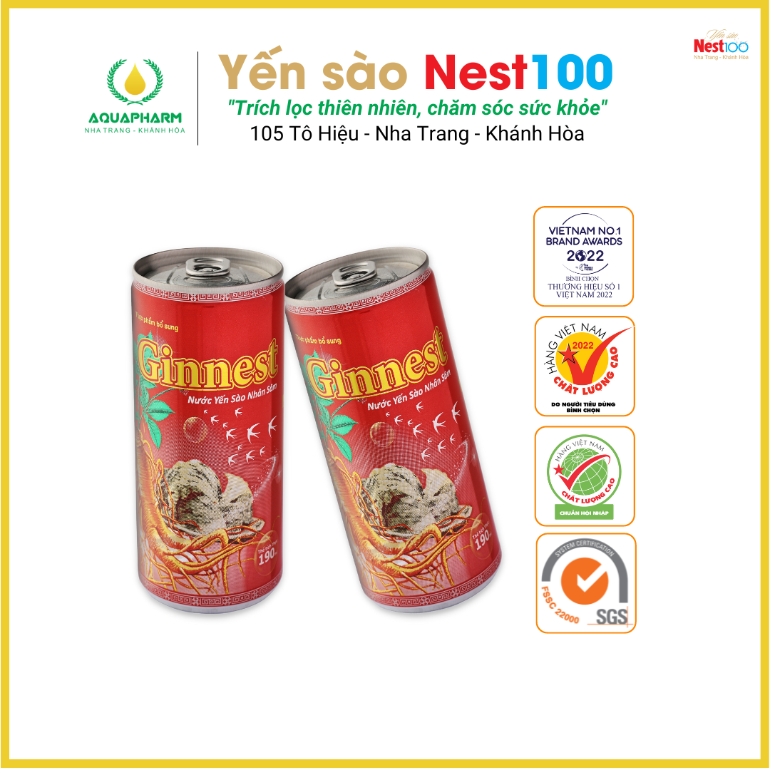 Yến Sâm - Hộp 5 lon 190ML