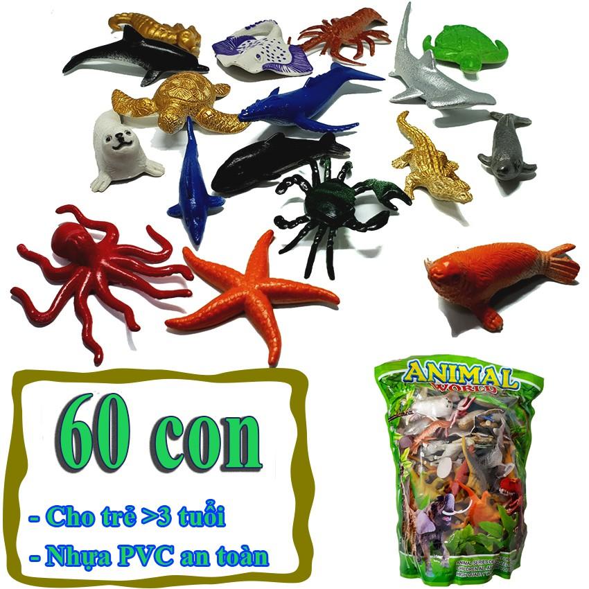Bộ 02 mô hình thế giới động vật 60 chi tiết New4all ANIMAL WORLD - đồ chơi phát triển tư duy sớm cho bé trên 3 tuổi