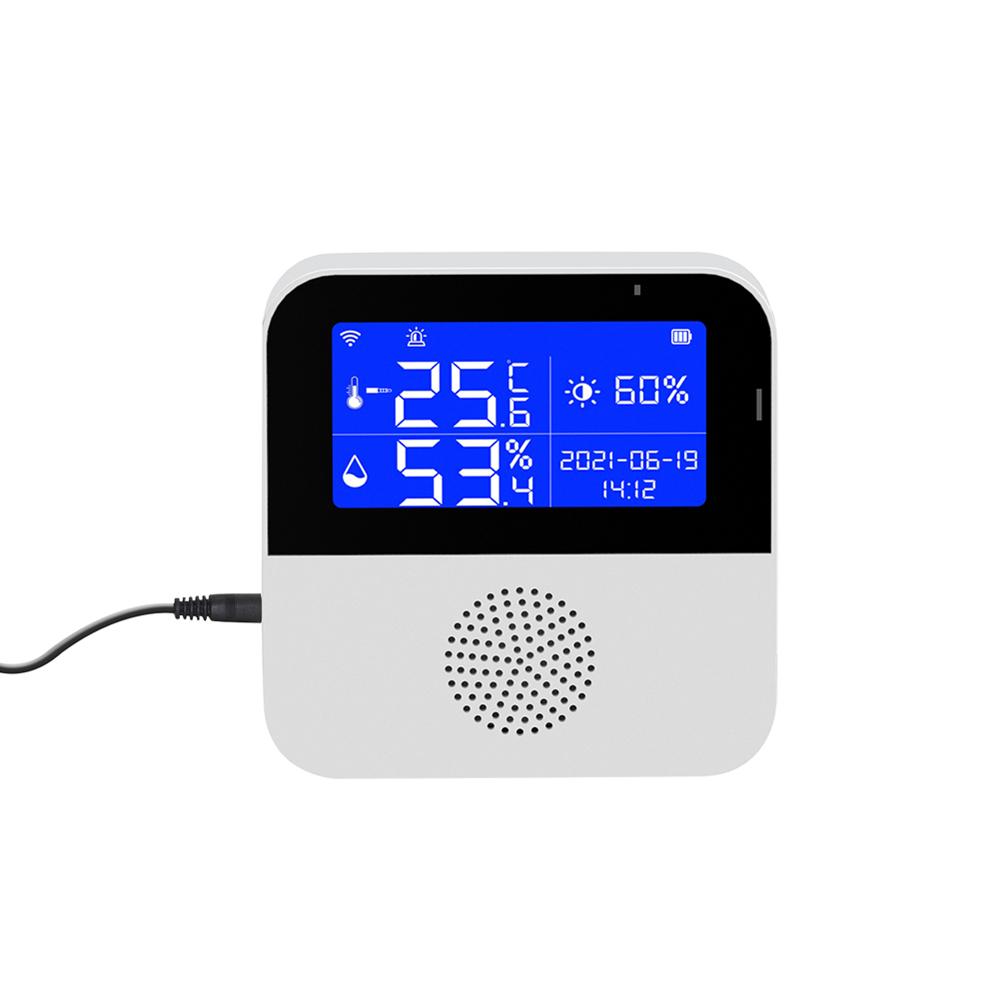 Tuya Wifi Temperature Humidity Sensors APP Remote Monitor Control for Home Intelligent Scenario Linkage Compatible with Amazon Alexa Google Home Voice Control