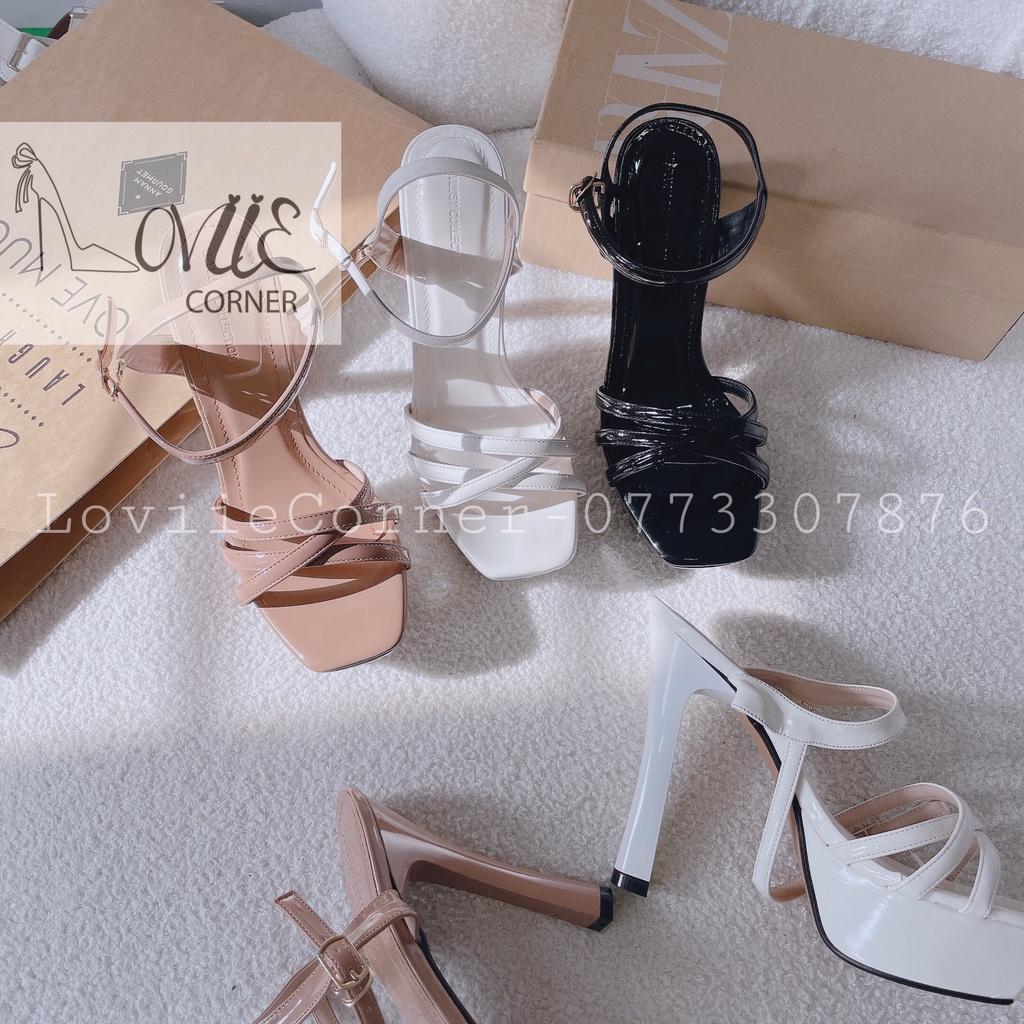 SANDAL CAO GÓT LOVIIECORNER - GUỐC NỮ QUAI ĐAN CHÉO MẢNH - GIÀY THỜI TRANG ĐÚP HIỆN ĐẠI 13 PHÂN G220822