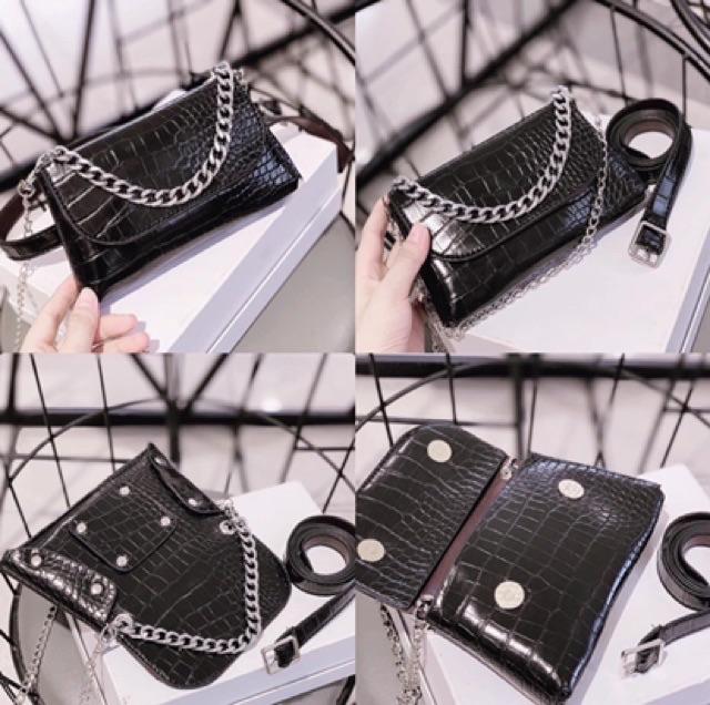 Túi nữ đẹp đeo chéo đeo bụng phong cách Hàn Quốc cá tính TX12
