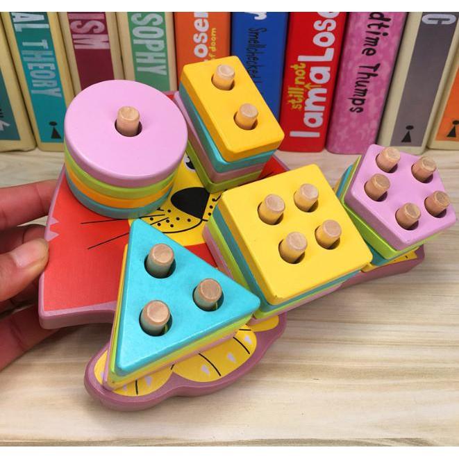 Thả Hình Luồn Cọc Đế Động Vật - Đồ Chơi Luyện Khéo Tay