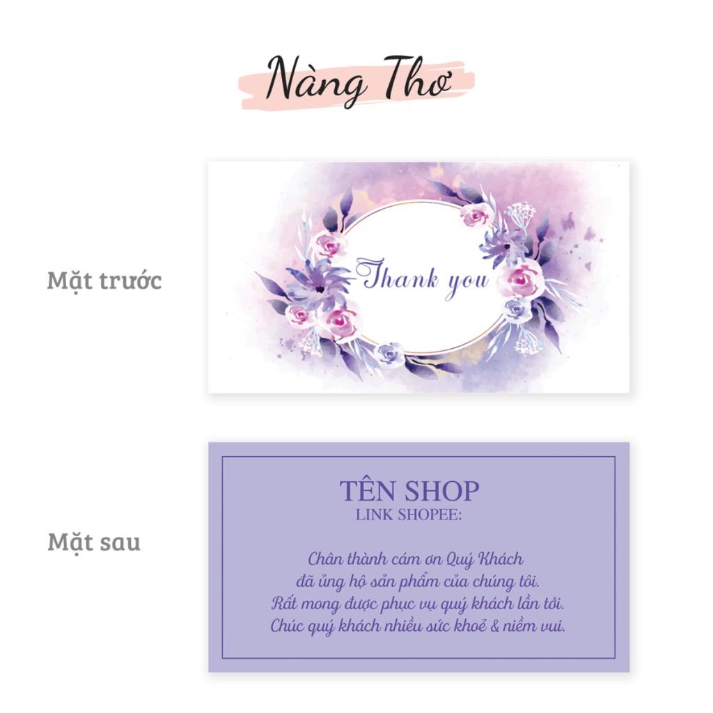 1000 THẺ THANK YOU & NAMECARD THIẾT KẾ THEO YÊU CẦU_DECAL VIP