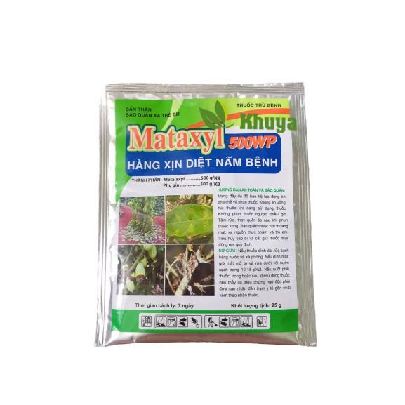 Chế phẩm diệt trừ nấm bệnh Mataxyl 500WP 25gr Hàng xịn diệt nấm bệnh