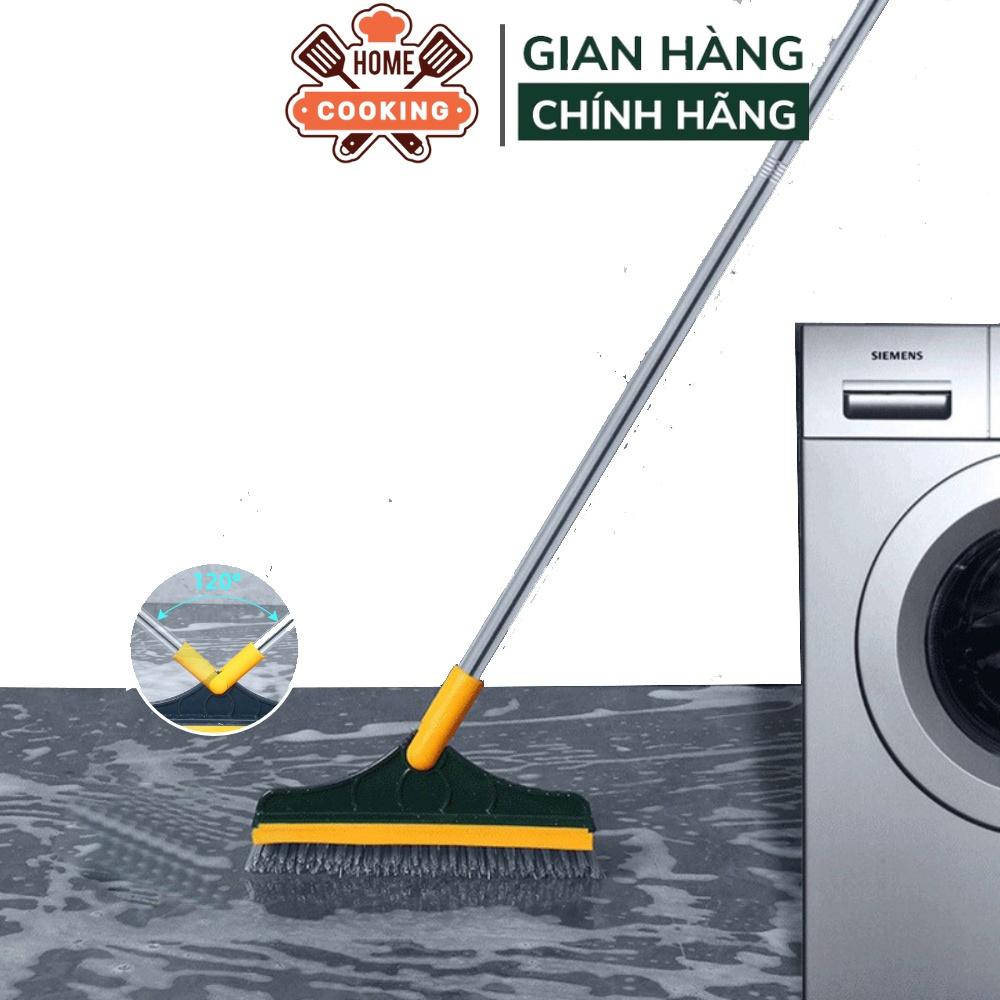 Chổi chà sàn nhà tắm,nhà vệ sinh thông minh thiết kế đầu gạt nước và đầu chổi xoay 120 độ quét nhà siêu sạch mọi góc bẩn
