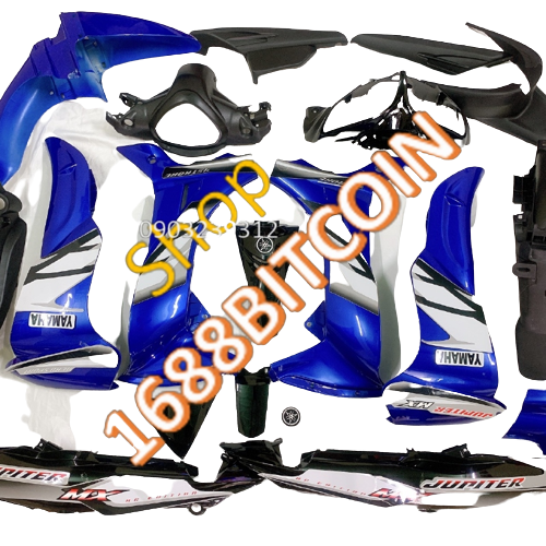 Bộ dàn áo dành cho xe jupiter MX-gravita màu Xanh -nhựa ABS cao cấp