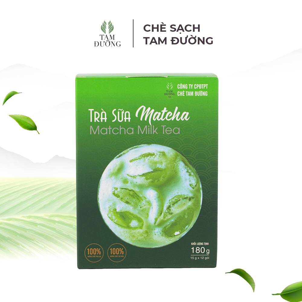 Trà Sữa Matcha Hòa Tan Chính Hiệu Tam Đường Hương Thơm Thuần Vị Trà, Ngọt Ngậy Của Sữa