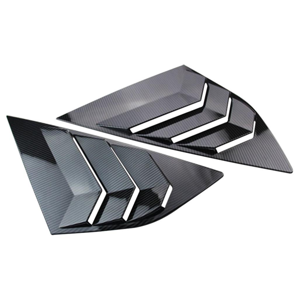 Rear Quarter Panel Window Side Louvers Vent Trim for Ford Focus Hatchback 4D