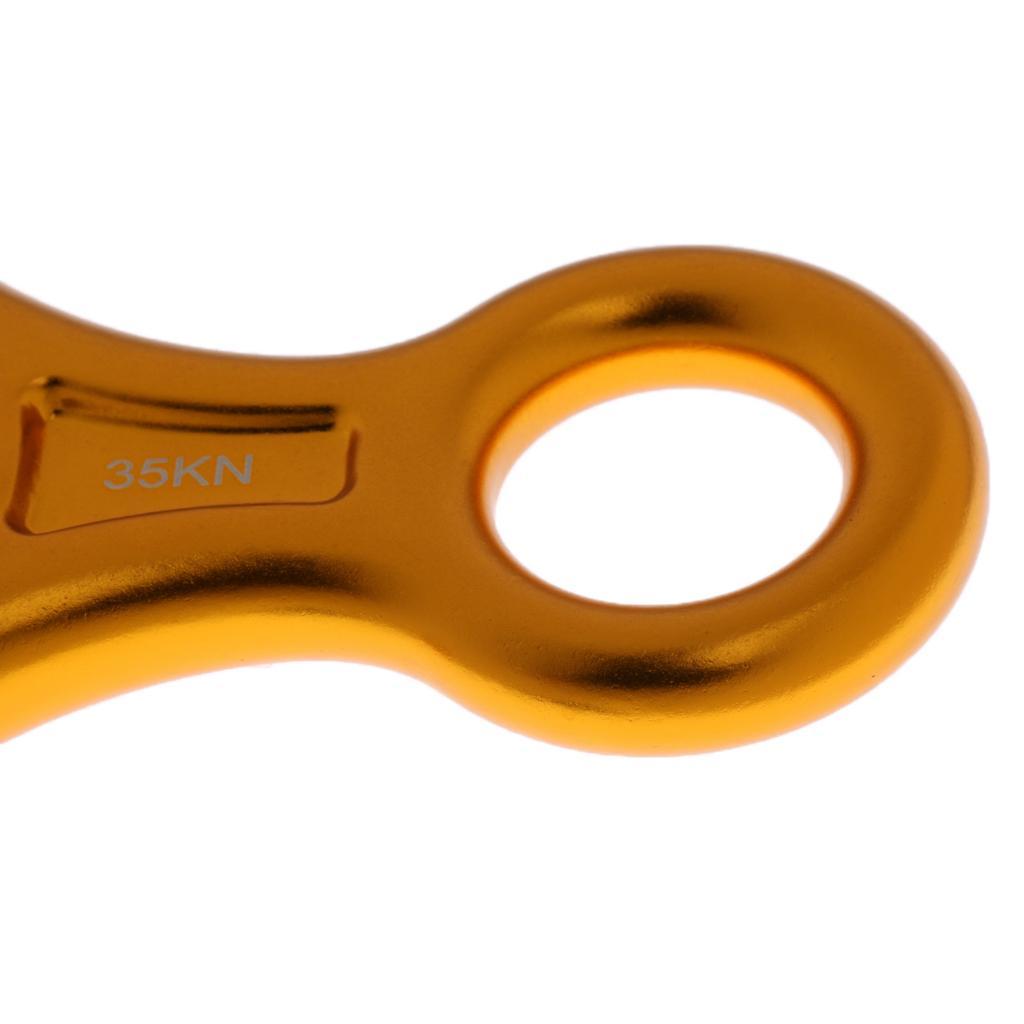 4 Pcs Figure 8 Shape Rock Climbing Rappel Abseil Rope Rescue Descender Belay Device 35KN