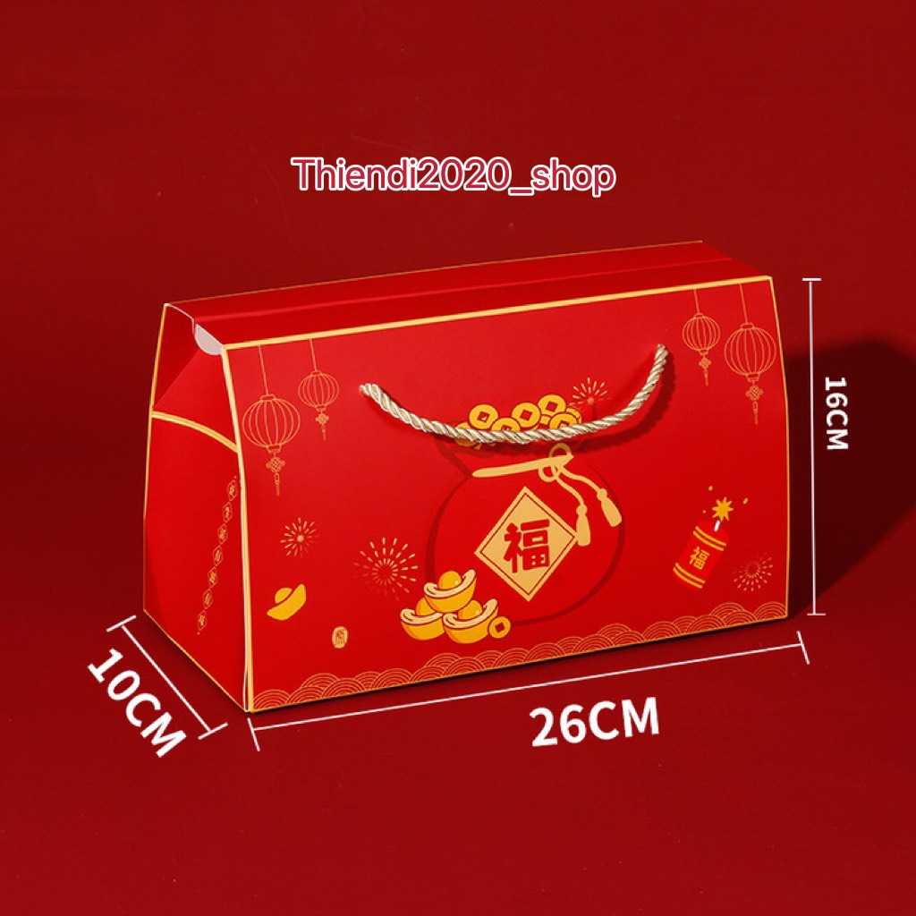 TD80-SET 10 Hộp giấy đựng bánh, quà Tết , SIZE: 26X12X15.5CM